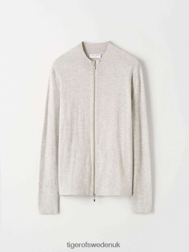 Kylen Zip Pullover M03-MED GREY MEL Men FPPBPZ129 Tiger of Sweden Clothing