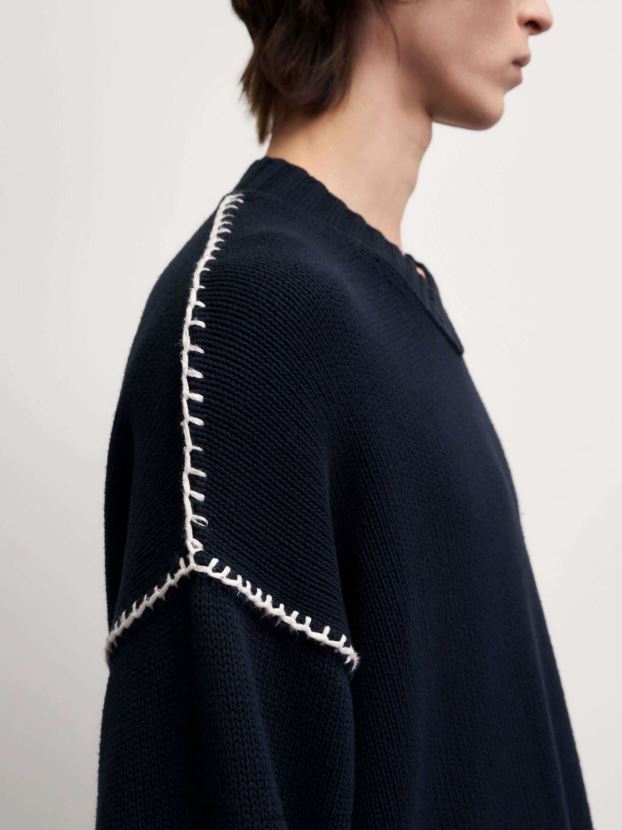 Perun Pullover 284-LIGHT INK Men FPPBPZ136 Tiger of Sweden Clothing