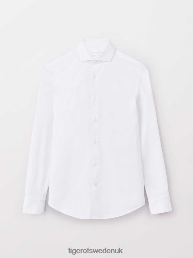 Farrell 5 Shirt 090-Pure white Men FPPBPZ61 Tiger of Sweden Clothing