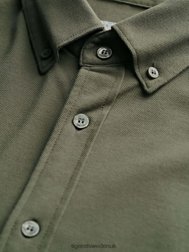 Fenald Shirt 1N-DUSTY GREEN Men FPPBPZ69 Tiger of Sweden Clothing