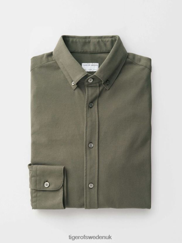 Fenald Shirt 1N-DUSTY GREEN Men FPPBPZ69 Tiger of Sweden Clothing