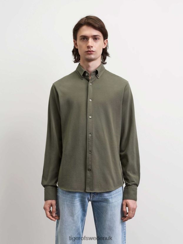 Fenald Shirt 1N-DUSTY GREEN Men FPPBPZ69 Tiger of Sweden Clothing