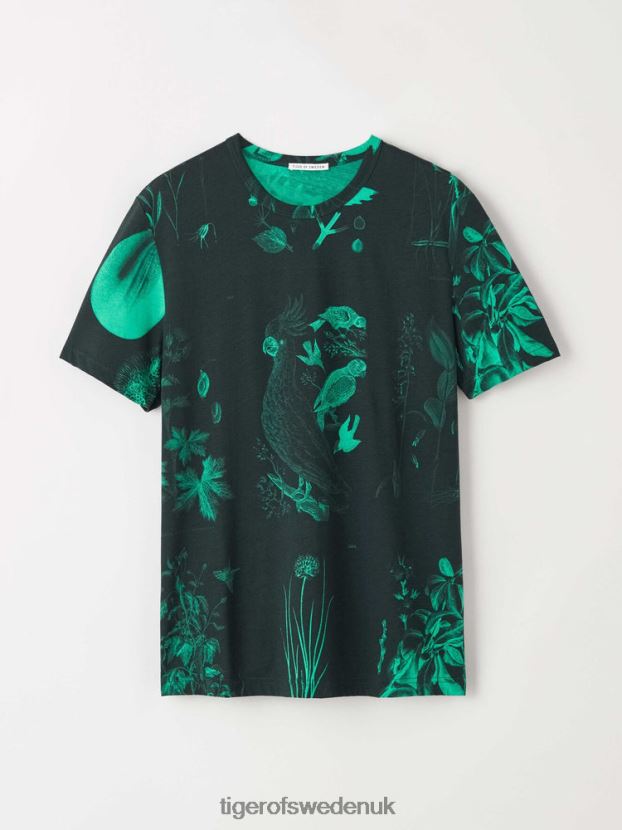 Darian AOP T-Shirt 4C3-GREEN Men FPPBPZ128 Tiger of Sweden Clothing