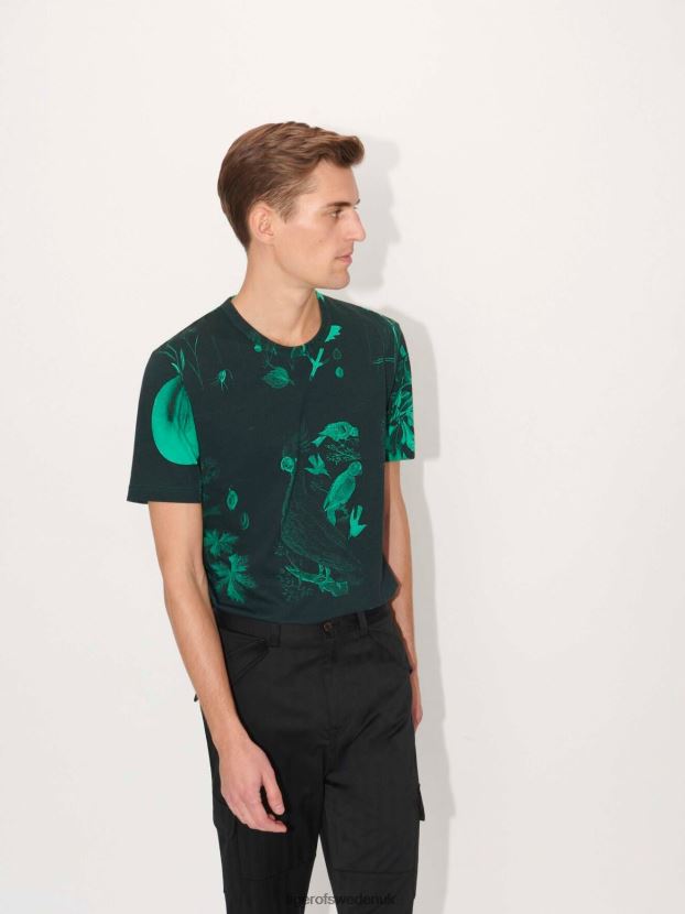 Darian AOP T-Shirt 4C3-GREEN Men FPPBPZ128 Tiger of Sweden Clothing