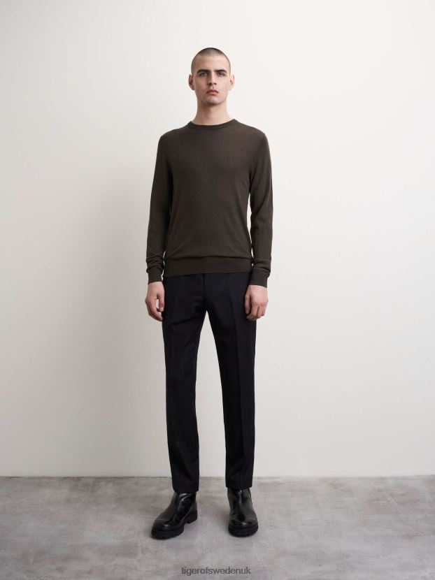 Nichols Pullover 1C6-TURKISH COFFEE Men FPPBPZ124 Tiger of Sweden Clothing