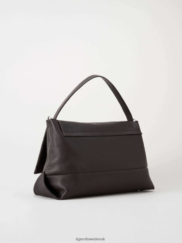 Lentate Leather Bag Dark-brown Women FPPBPZ385 Tiger of Sweden Accessories