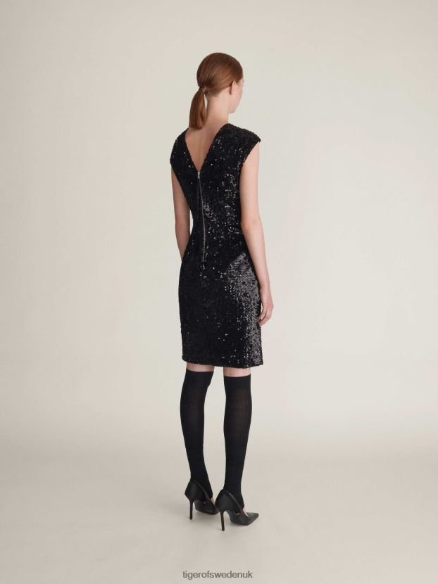 Azha Dress 08R-MIDNIGHT BLACK Women FPPBPZ269 Tiger of Sweden Clothing
