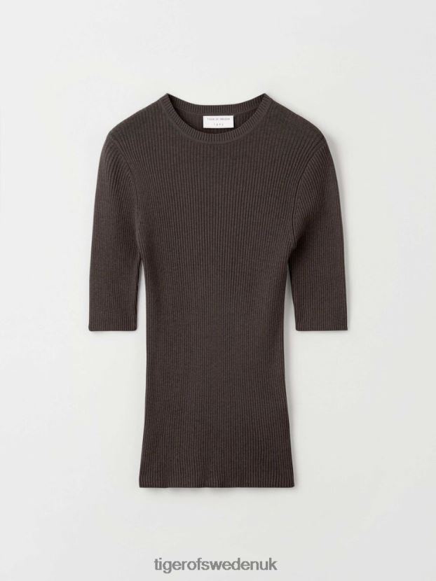 Orvi 2 Knitted T-shirt 1K2-DARK MAHOGANY Women FPPBPZ239 Tiger of Sweden Clothing