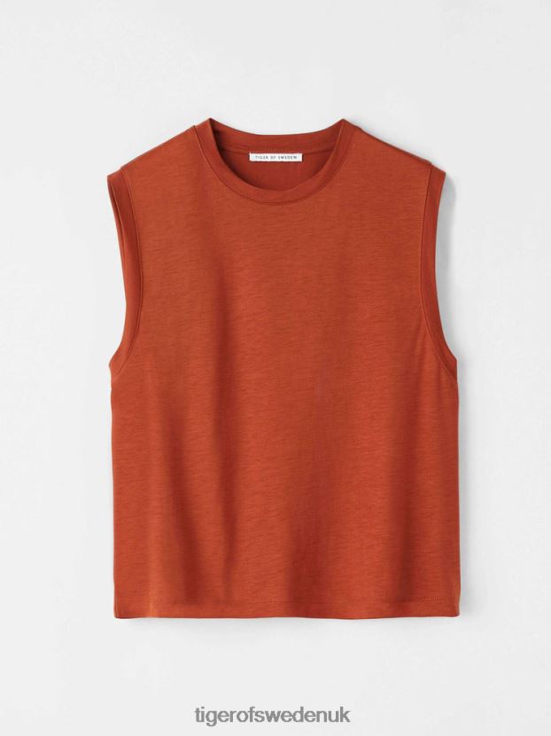 Decula T-Shirt 84M-AMBER ALE Women FPPBPZ306 Tiger of Sweden Clothing