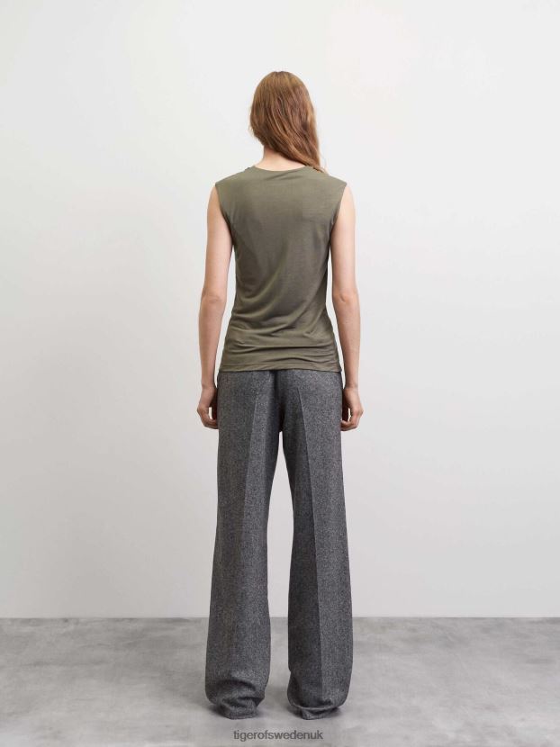 Jela Top Dusty-green Women FPPBPZ301 Tiger of Sweden Clothing