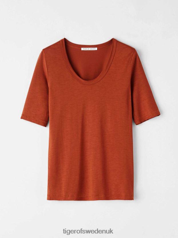 Lerna T-Shirt 84M-AMBER ALE Women FPPBPZ278 Tiger of Sweden Clothing
