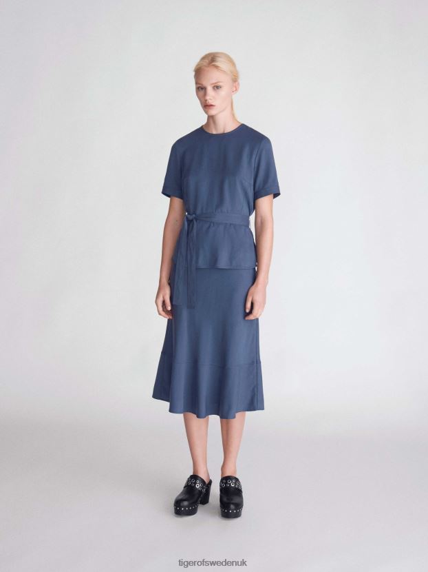 Tanessa Top 29E-METAL BLUE Women FPPBPZ289 Tiger of Sweden Clothing