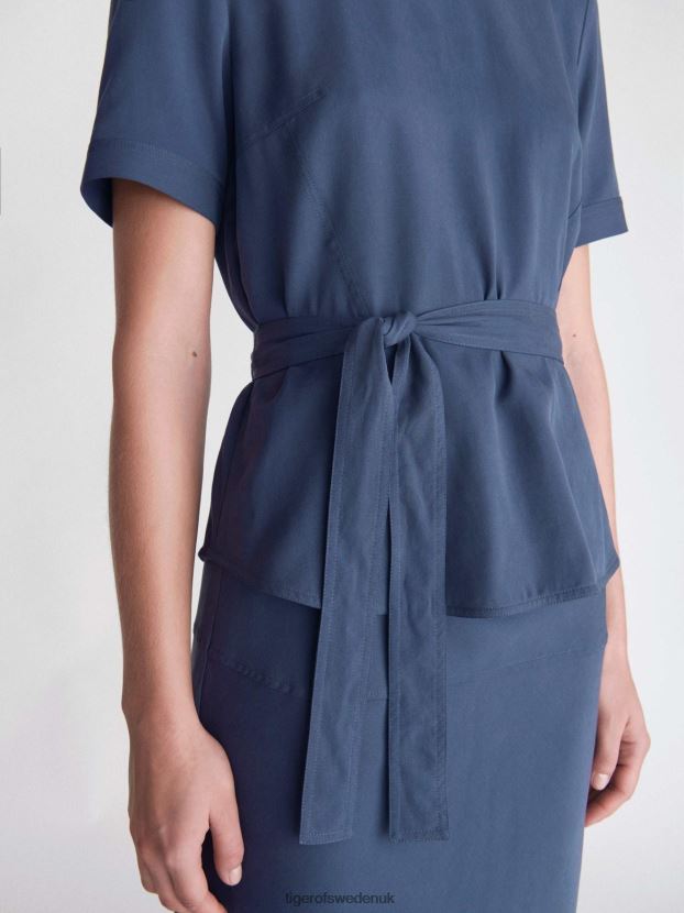 Tanessa Top 29E-METAL BLUE Women FPPBPZ289 Tiger of Sweden Clothing