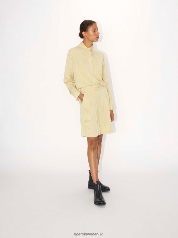 Airaa Shorts 160-YELLOW SAND Women FPPBPZ324 Tiger of Sweden Clothing