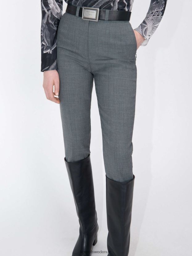 Bergenia Trousers M02-Dark grey Mel Women FPPBPZ317 Tiger of Sweden Clothing