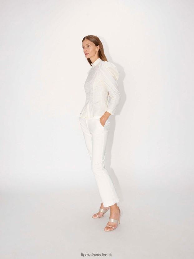 Noora 2 Trousers 09S-STAR WHITE Women FPPBPZ316 Tiger of Sweden Clothing